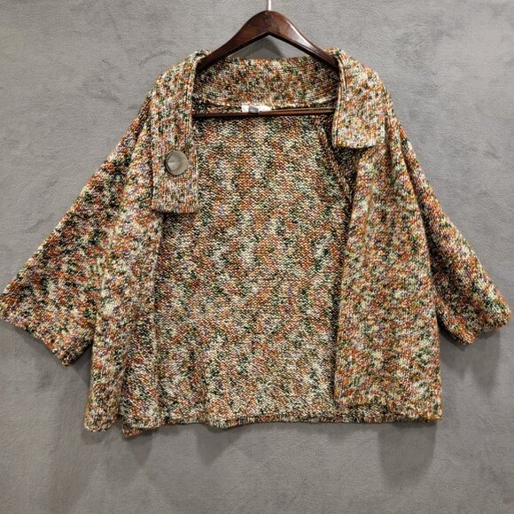 Dress Barn Women’s Wool Blend Cardigan Size 14/16 Button Knit‎ Boho - Picture 2 of 7